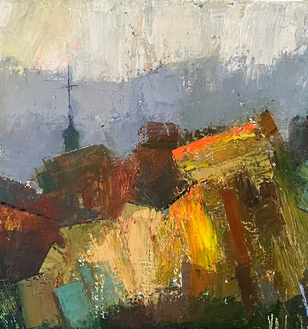 Abstract Oil painting Fall Oksana Kyrylenko - 4