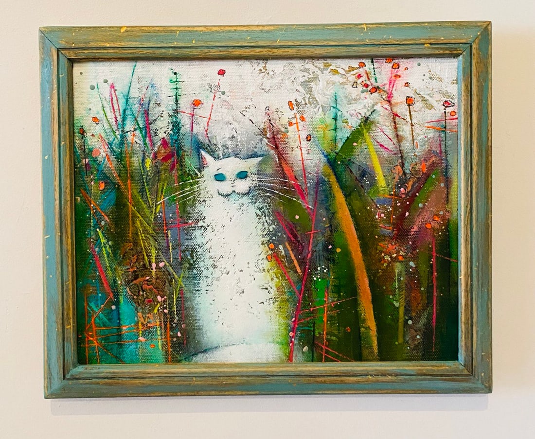 Abstract Oil painting Pussycat Oksana Kyrylenko - 2
