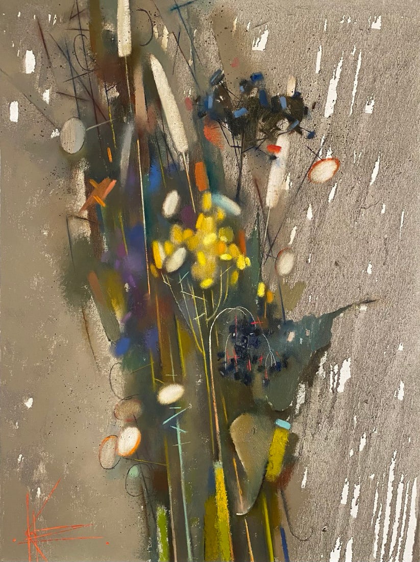 Abstract Oil painting November Oksana Kyrylenko: 160KOR Painter: Oksana Kyrylenko S?ze: 80x60 cm/31,49x23,62 inches Components: oil, canvas, Original painting from our collection ERA:2025 Oksana Ivanivna was born on May 11, 1961 in the city of Chern