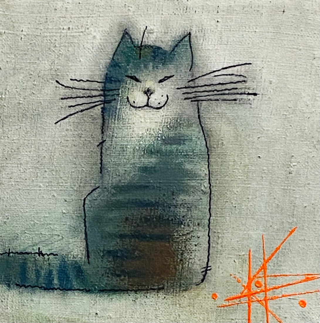 Abstract Oil painting Diptych Stripes Oksana Kyrylenko: 165KOR Painter: Oksana Kyrylenko S?ze: 14x14 cm/5,51x5,51 inches Components: oil, canvas, Original painting from our collection ERA:2025 Oksana Ivanivna was born on May 11, 1961 in the city of Chernih