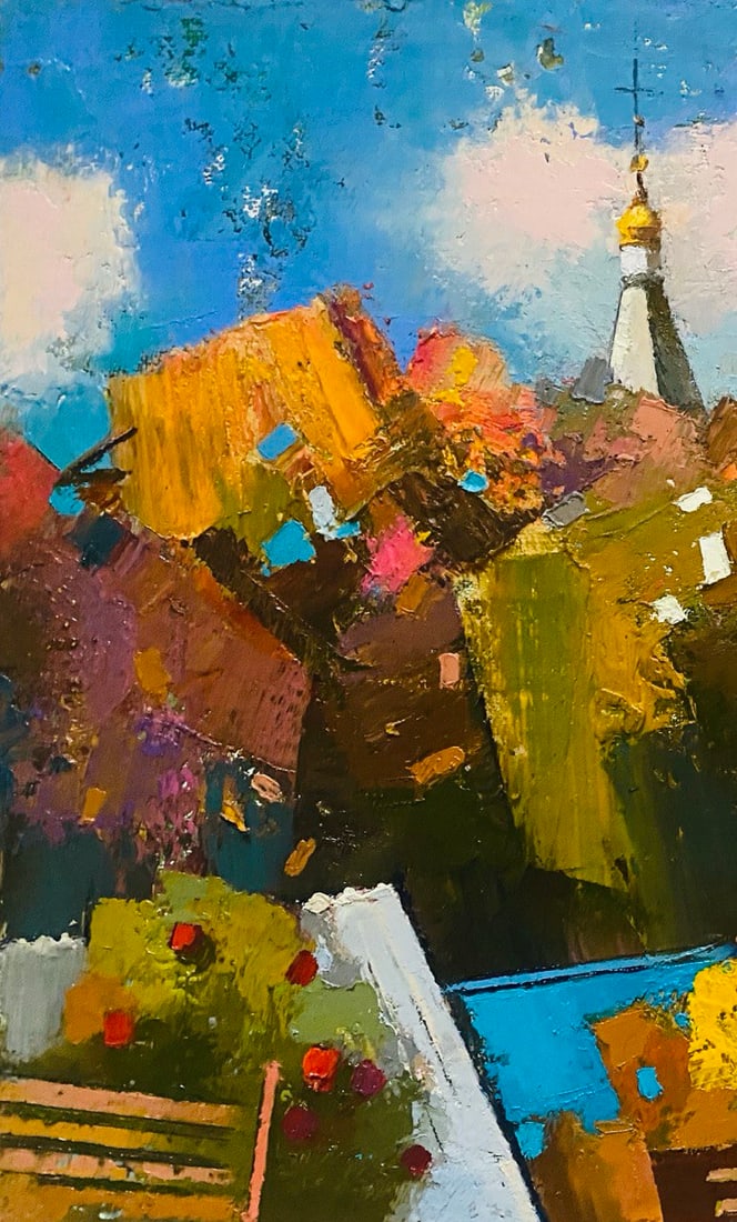 Abstract Oil painting Autumn Oksana Kyrylenko - 2