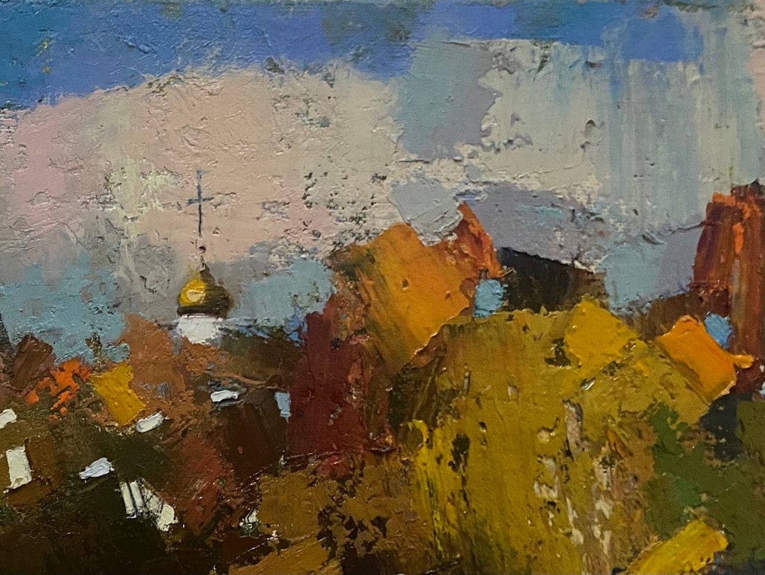 Abstract Oil painting Autumn Oksana Kyrylenko - 3