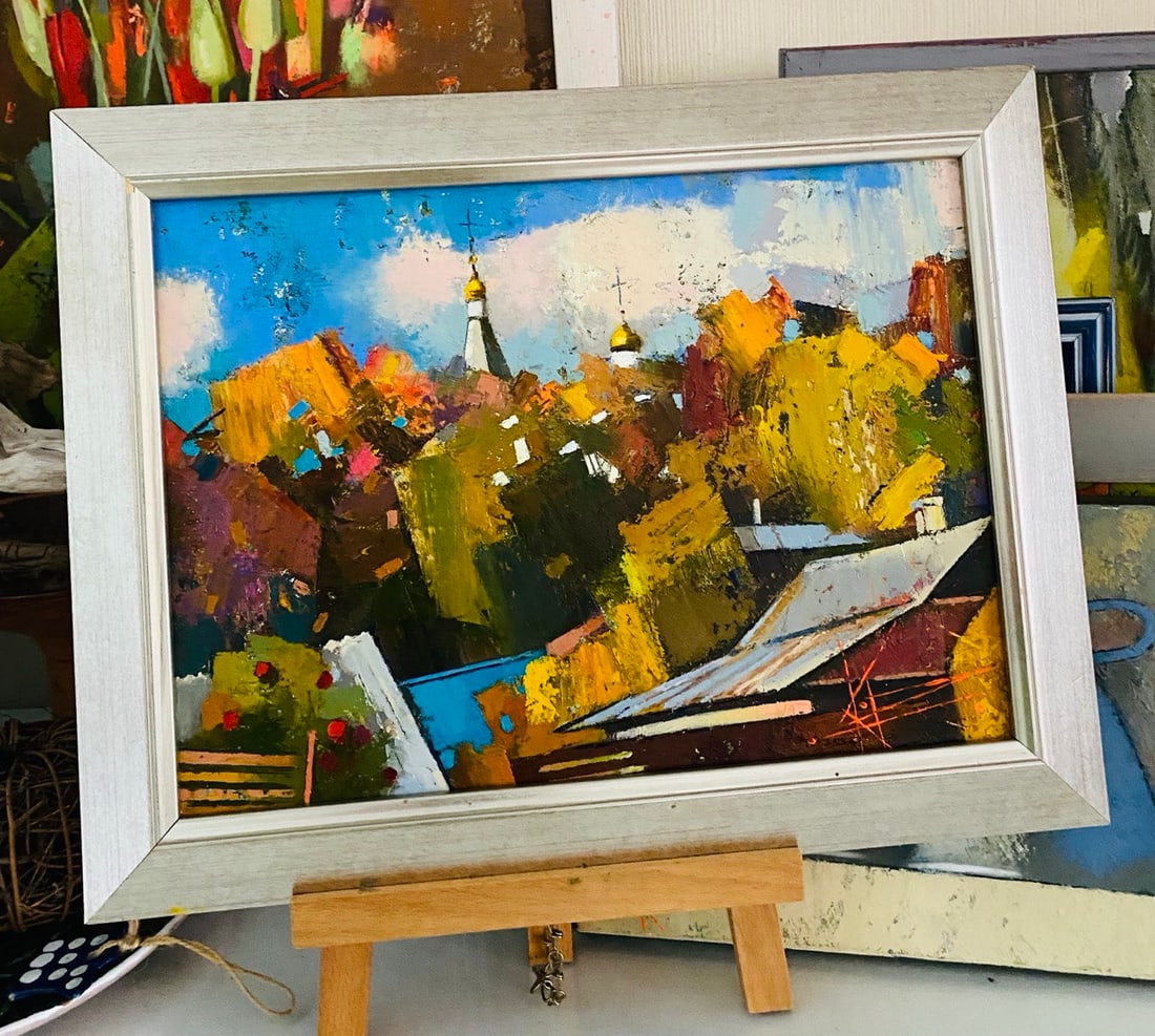 Abstract Oil painting Autumn Oksana Kyrylenko - 4