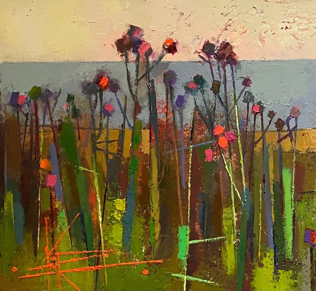 Abstract Oil painting Coast Oksana Kyrylenko - 4
