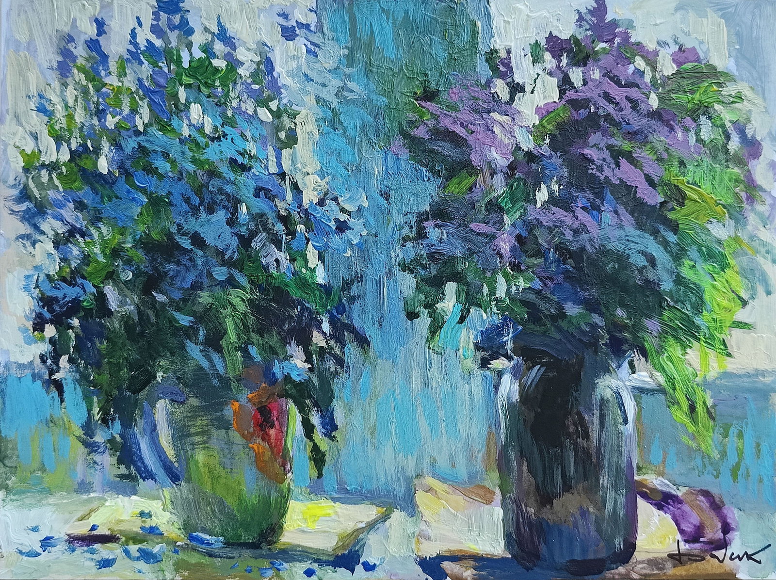 Oil painting flowers on windowsill Vyacheslav Petrovich Babac: 161BA Painter: Vyacheslav Petrovick Babac S?ze: 22x28 cm/8.66x11.02 inches Components: oil, cardboard Original painting from our collection ERA: 2022 About the artist: Born on August 24, 1946 to the