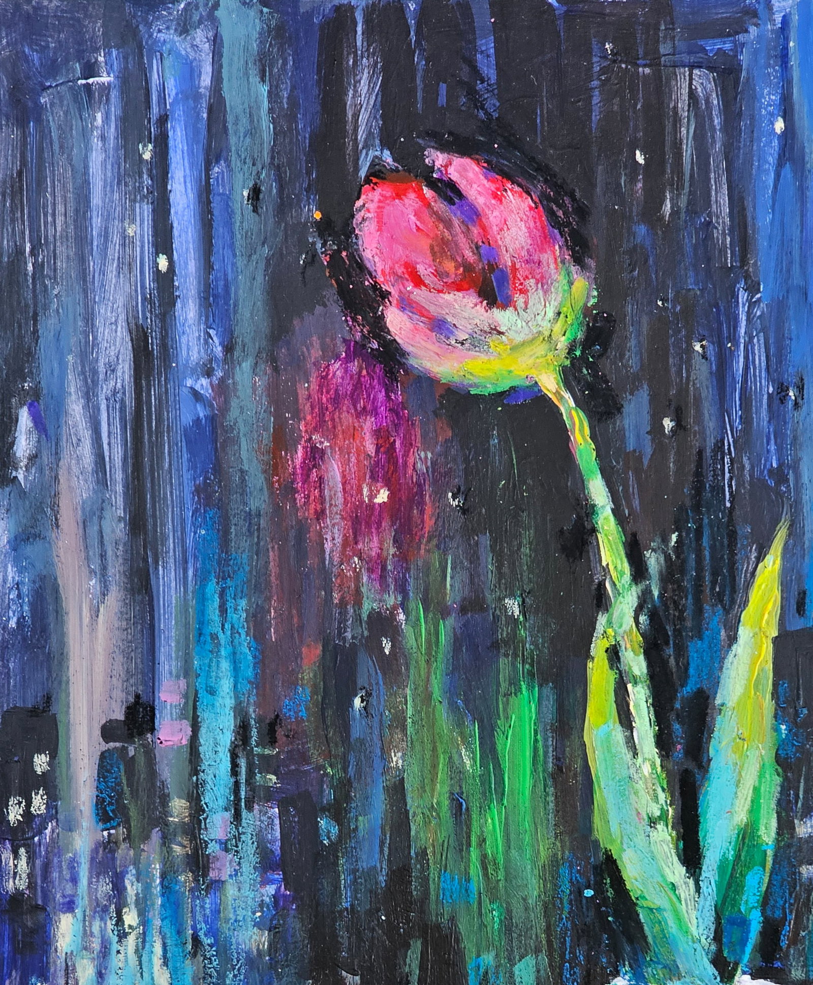 Acrylic painting Tulip Vyacheslav Petrovich Babac - 3