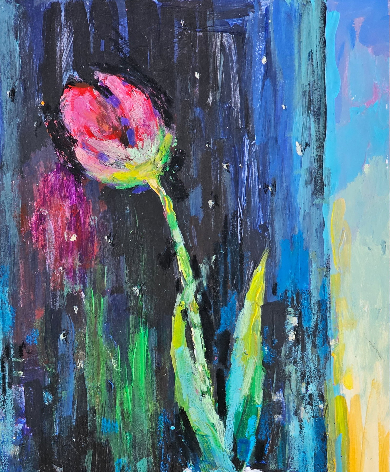 Acrylic painting Tulip Vyacheslav Petrovich Babac - 4
