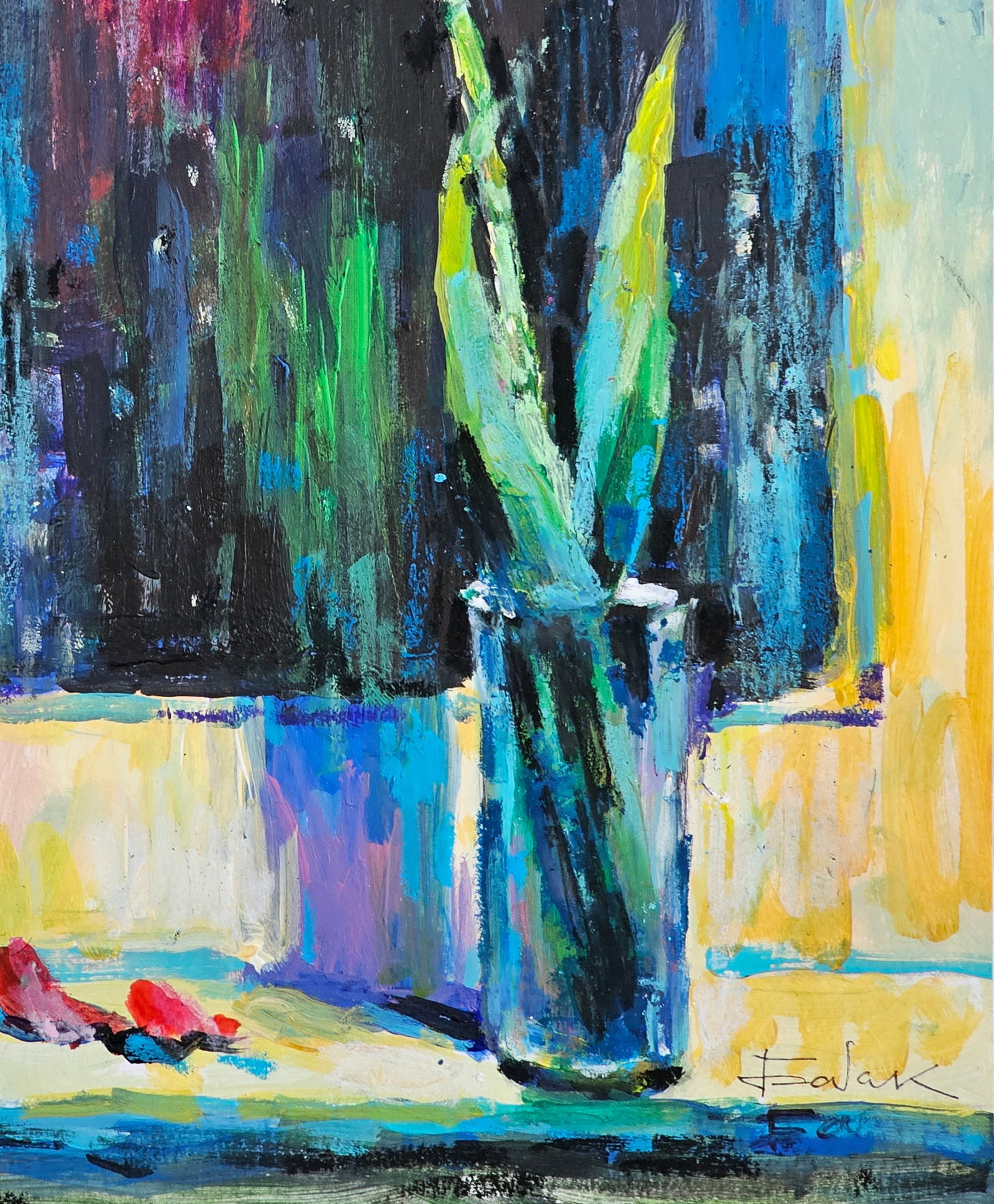 Acrylic painting Tulip Vyacheslav Petrovich Babac - 6