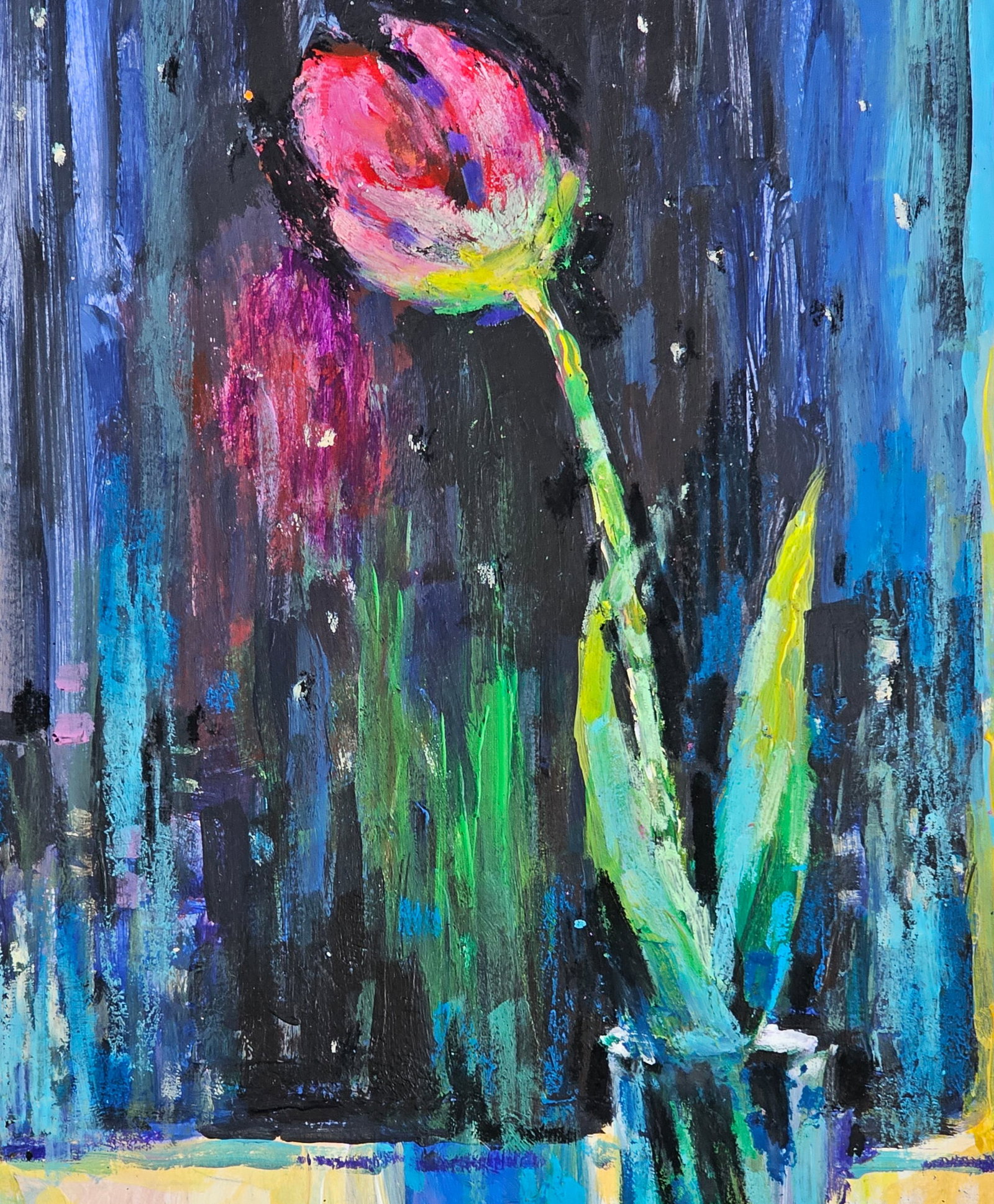 Acrylic painting Tulip Vyacheslav Petrovich Babac - 7