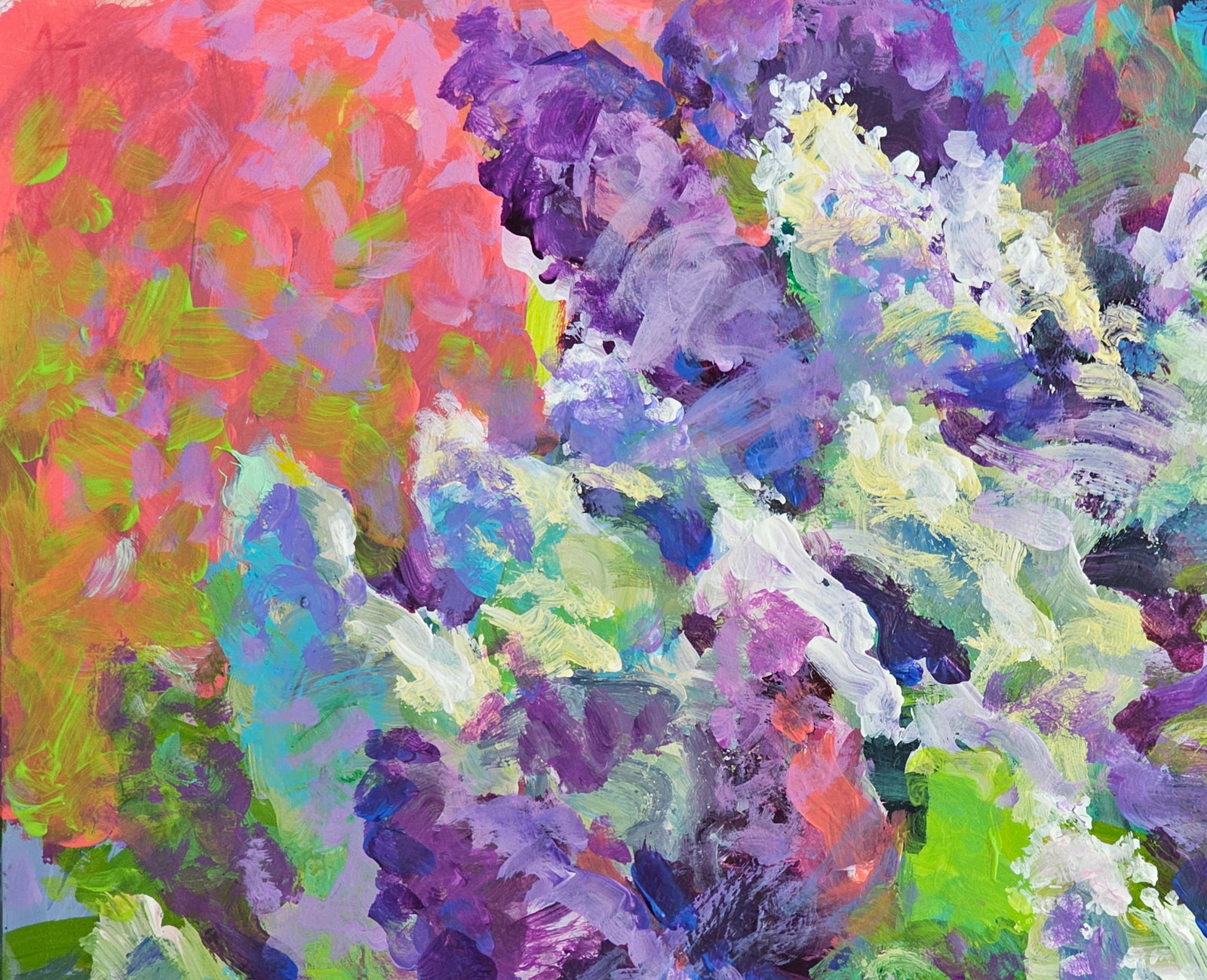 Acrylic painting Lilac Vyacheslav Petrovich Babac - 3