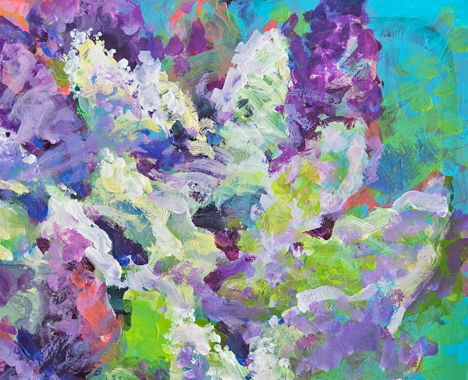 Acrylic painting Lilac Vyacheslav Petrovich Babac - 4
