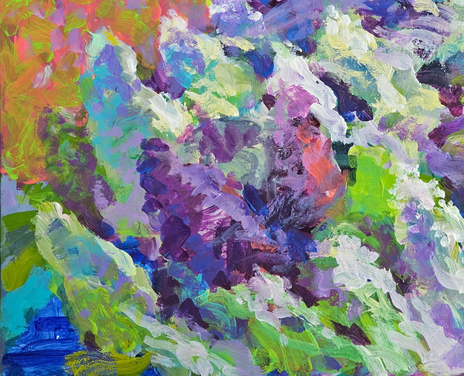 Acrylic painting Lilac Vyacheslav Petrovich Babac - 5