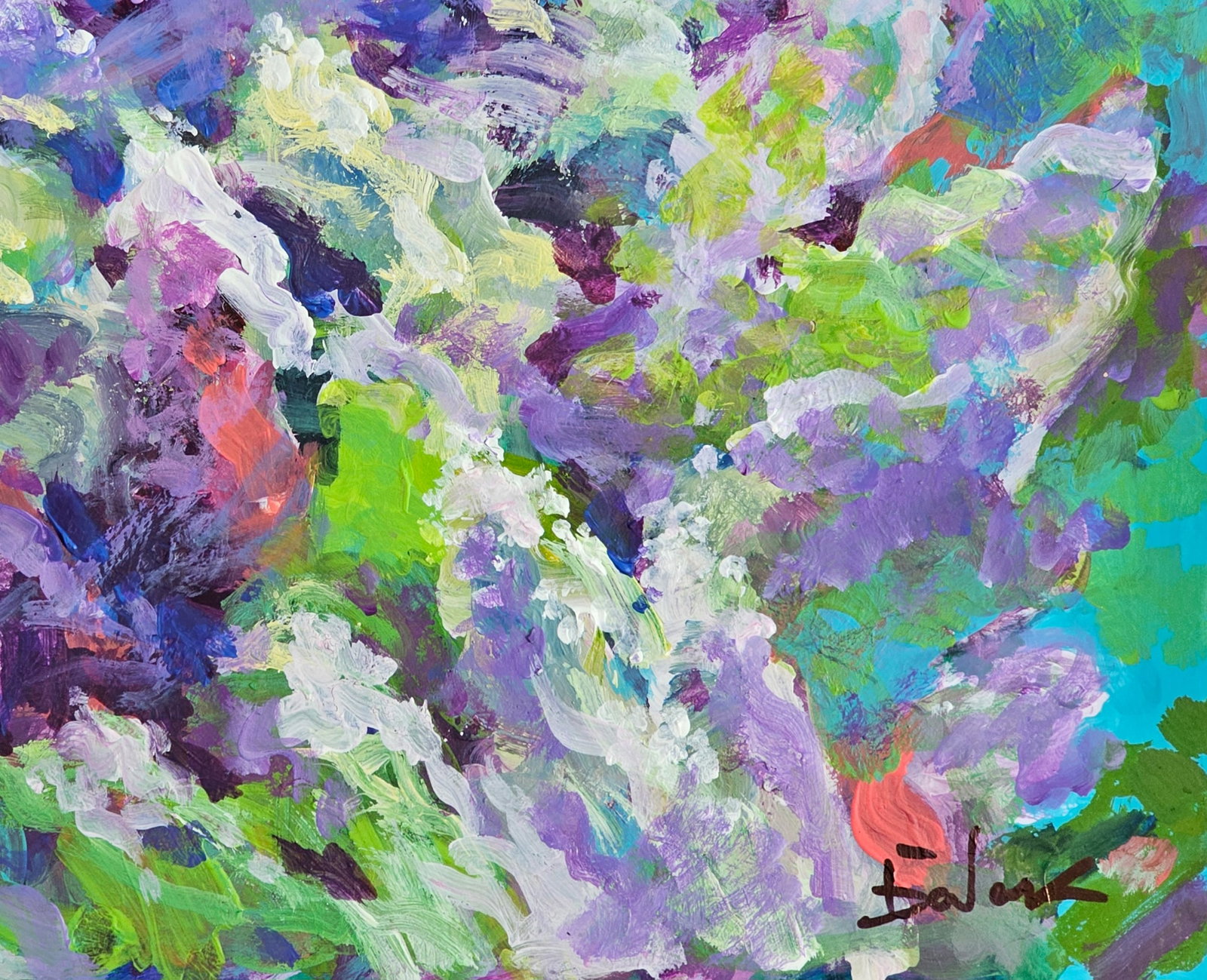 Acrylic painting Lilac Vyacheslav Petrovich Babac - 6