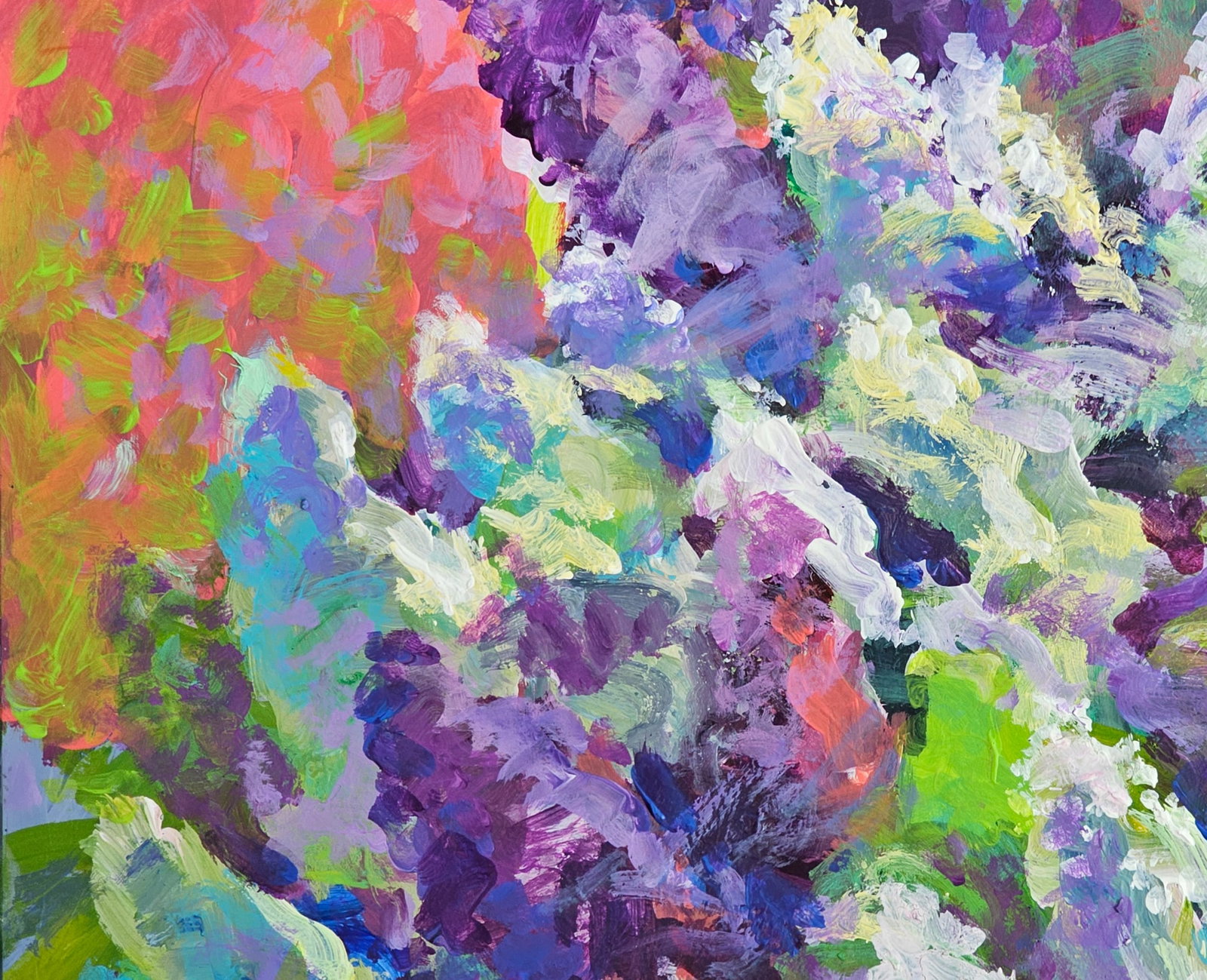 Acrylic painting Lilac Vyacheslav Petrovich Babac - 8