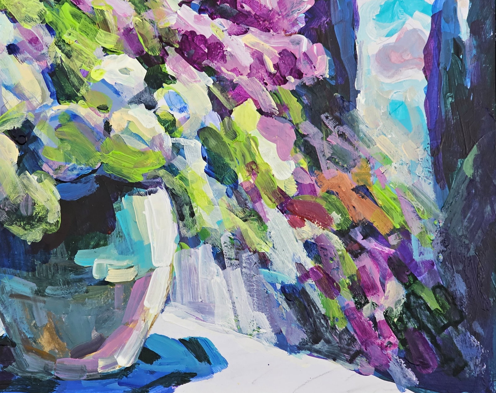 Acrylic painting Lilac Vyacheslav Petrovich Babac - 6