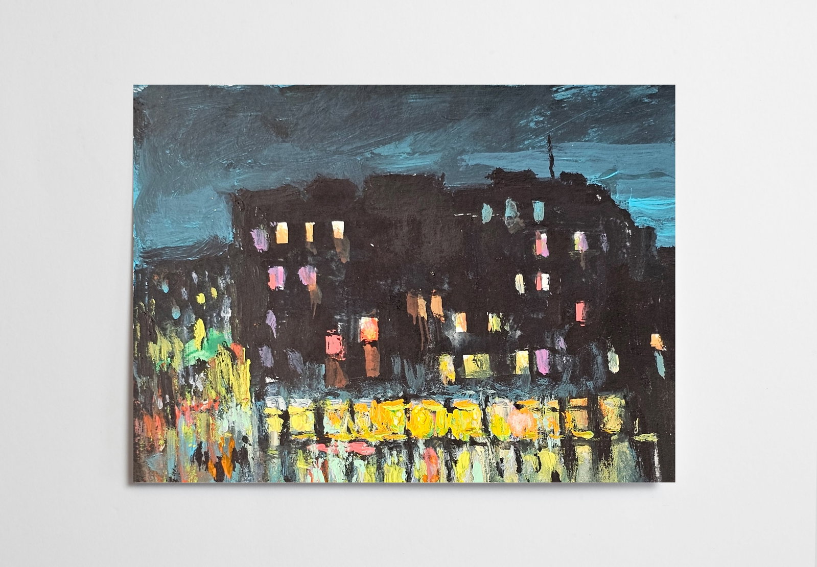 Acrylic painting the city of Ivano-Frankivsk Vyacheslav Petrovich Babac - 10