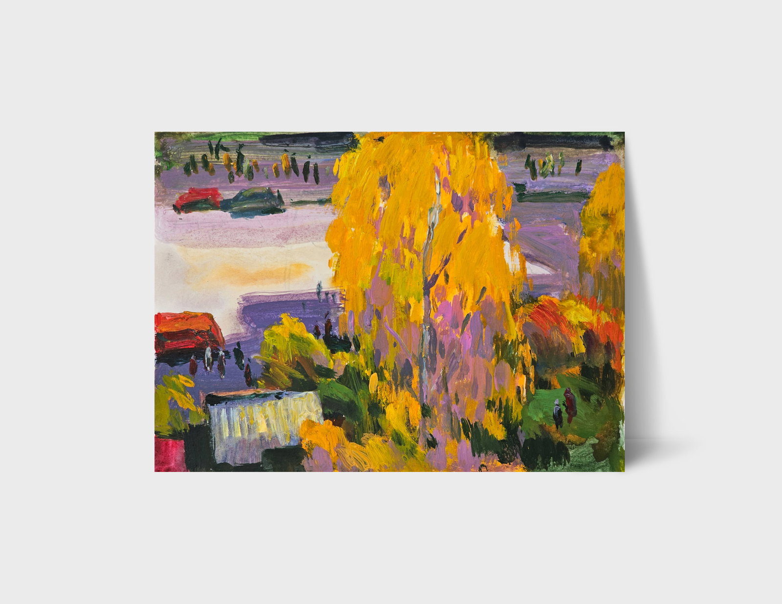 Acrylic painting the city of Ivano-Frankivsk Vyacheslav Petrovich Babac - 10