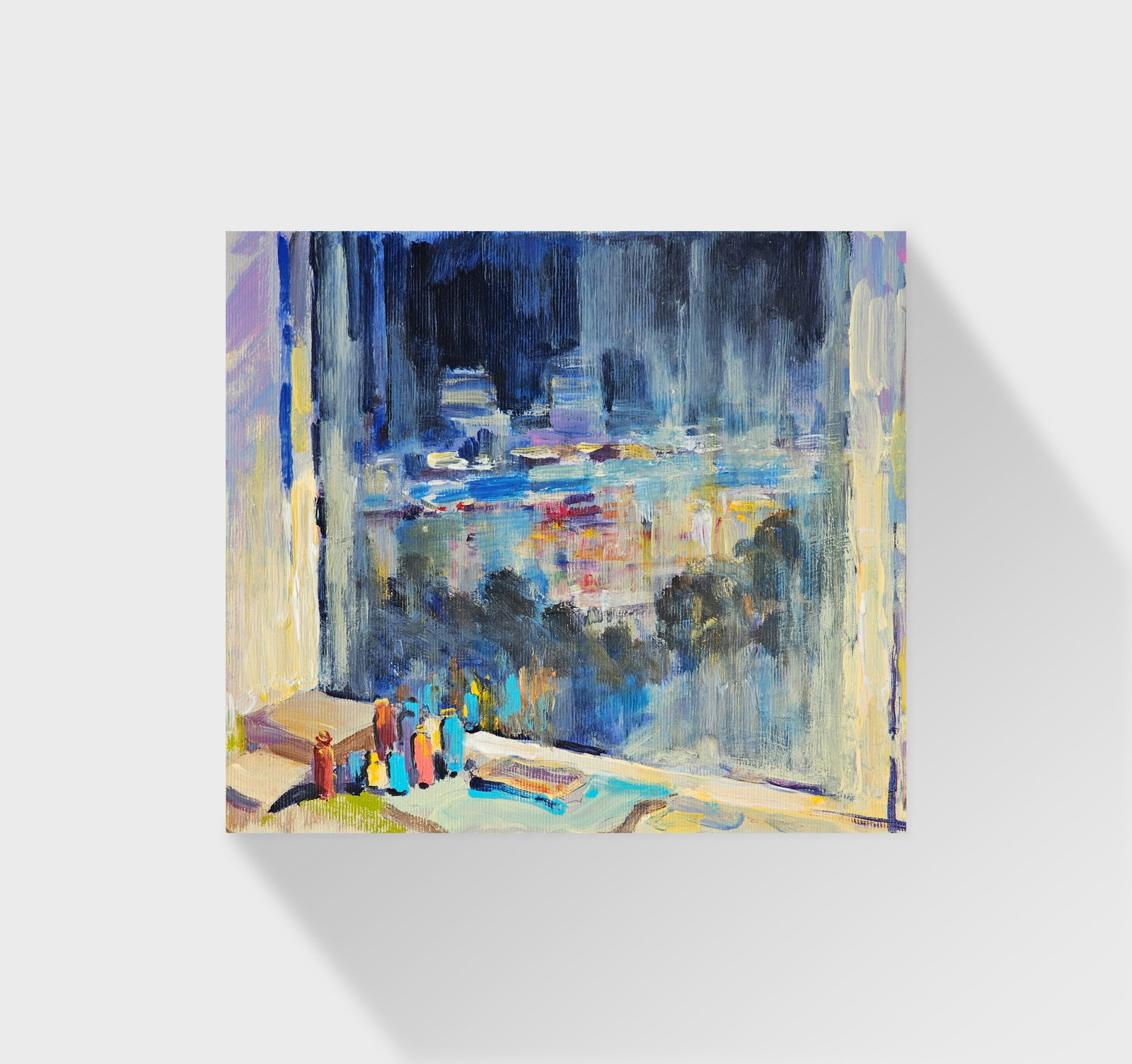 Acrylic painting the city of Ivano-Frankivsk Vyacheslav Petrovich Babac - 10
