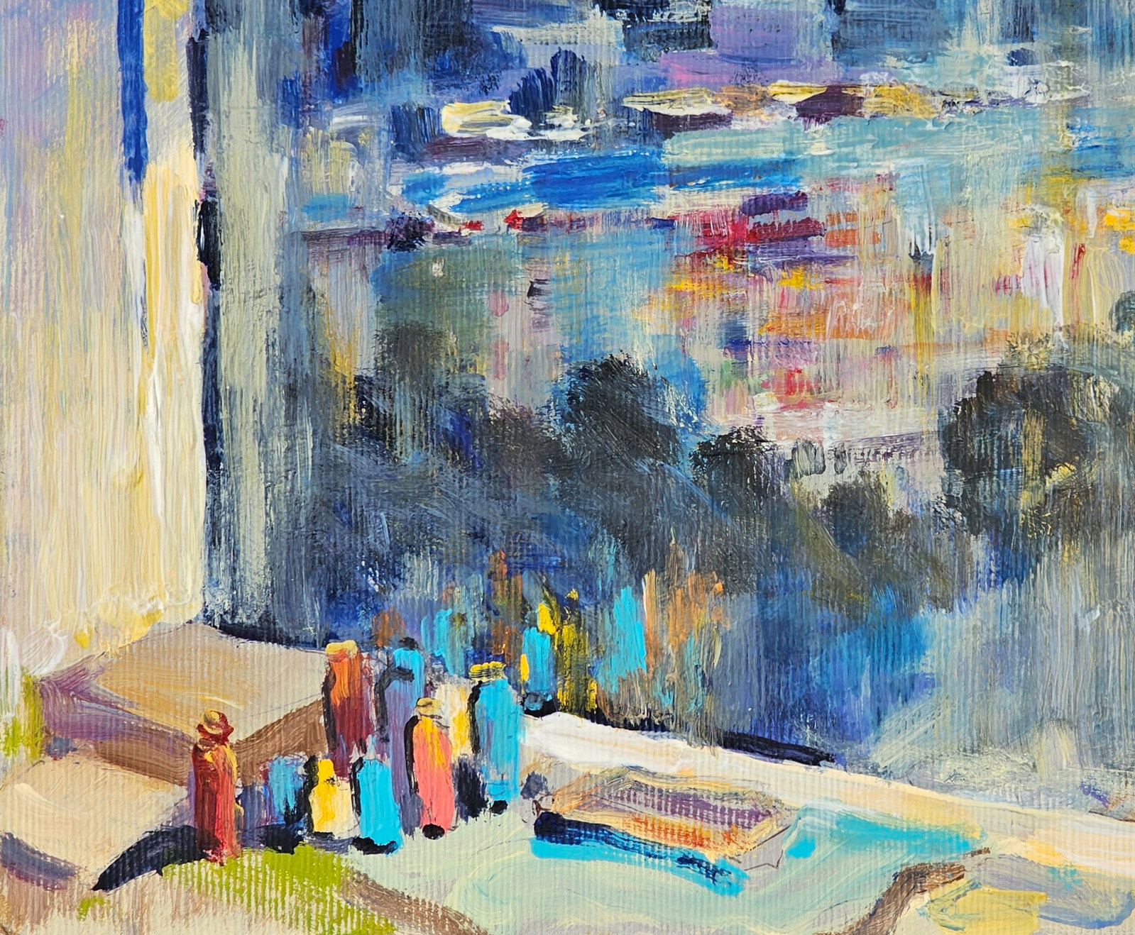 Acrylic painting the city of Ivano-Frankivsk Vyacheslav Petrovich Babac - 5