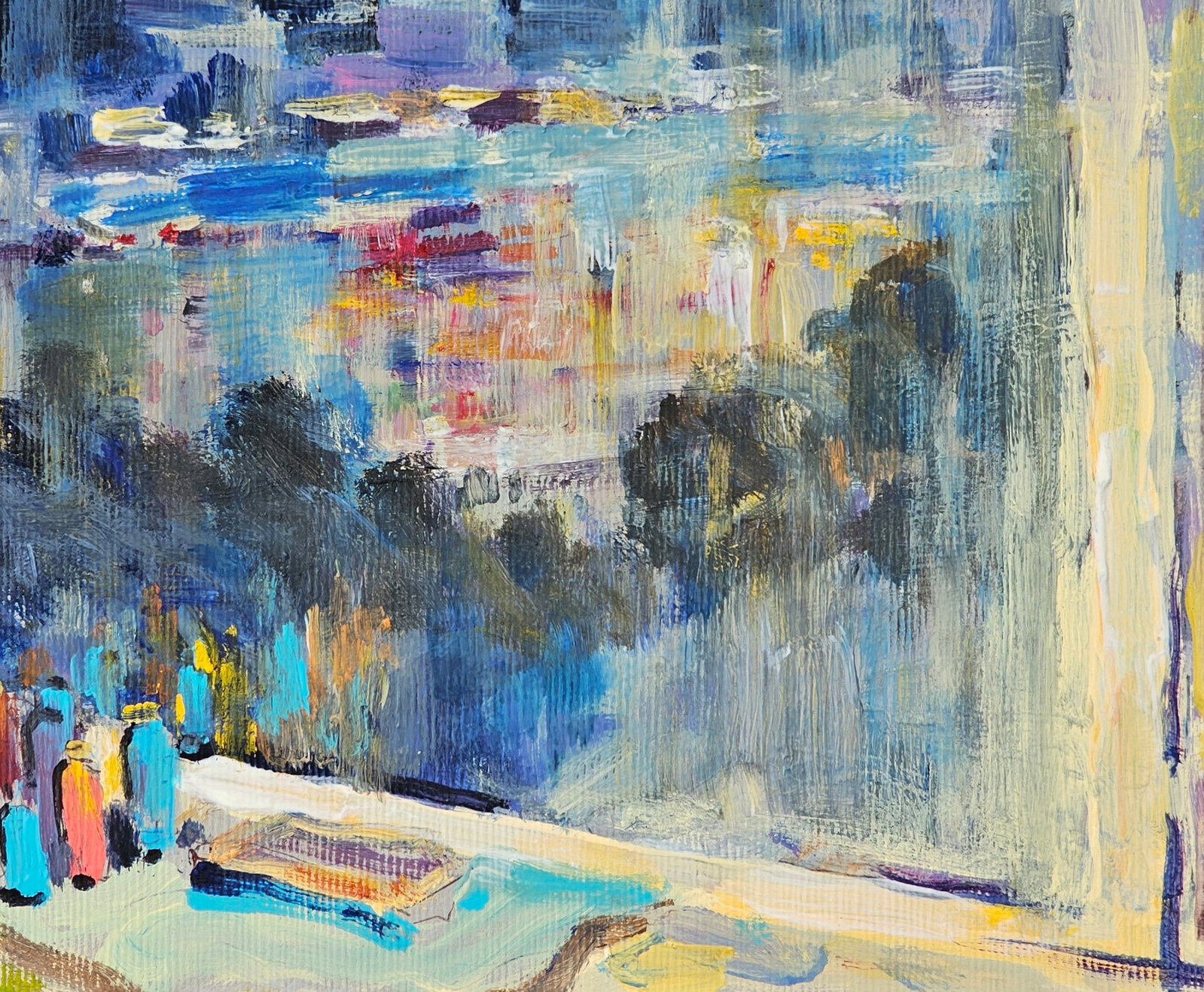 Acrylic painting the city of Ivano-Frankivsk Vyacheslav Petrovich Babac - 6