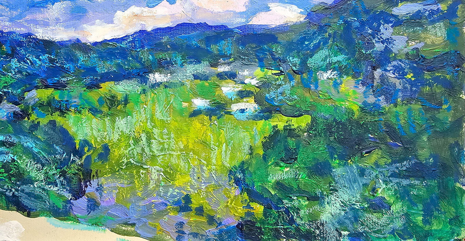 Acrylic painting Carpathian motifs Vyacheslav Petrovich Babac - 6