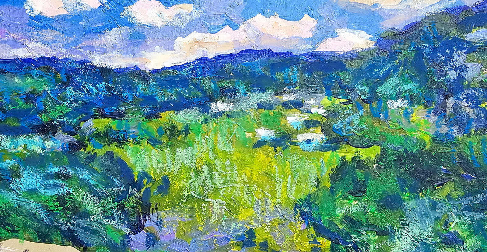 Acrylic painting Carpathian motifs Vyacheslav Petrovich Babac - 7