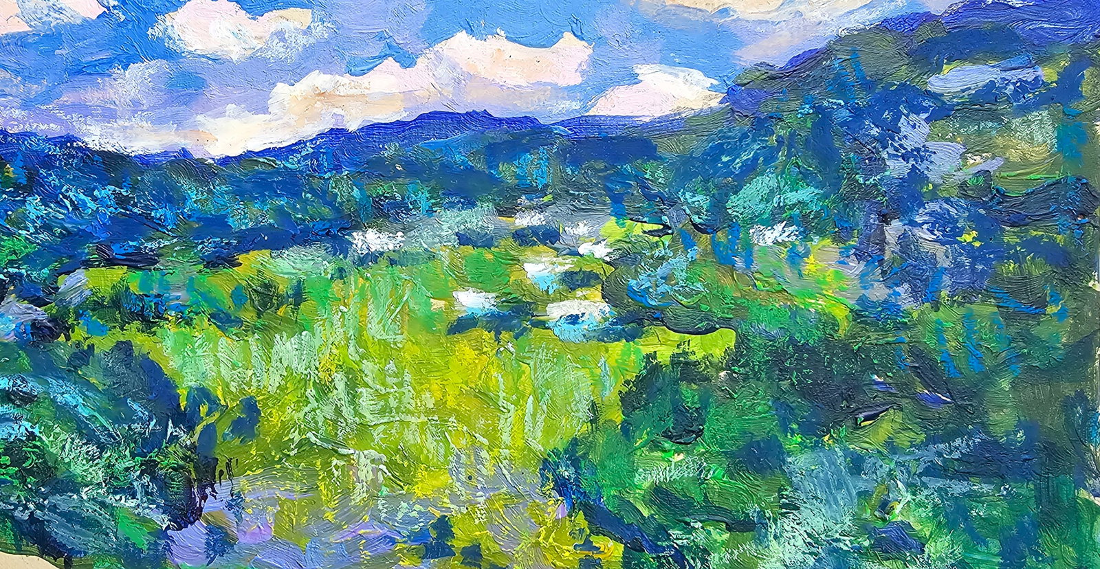 Acrylic painting Carpathian motifs Vyacheslav Petrovich Babac - 9