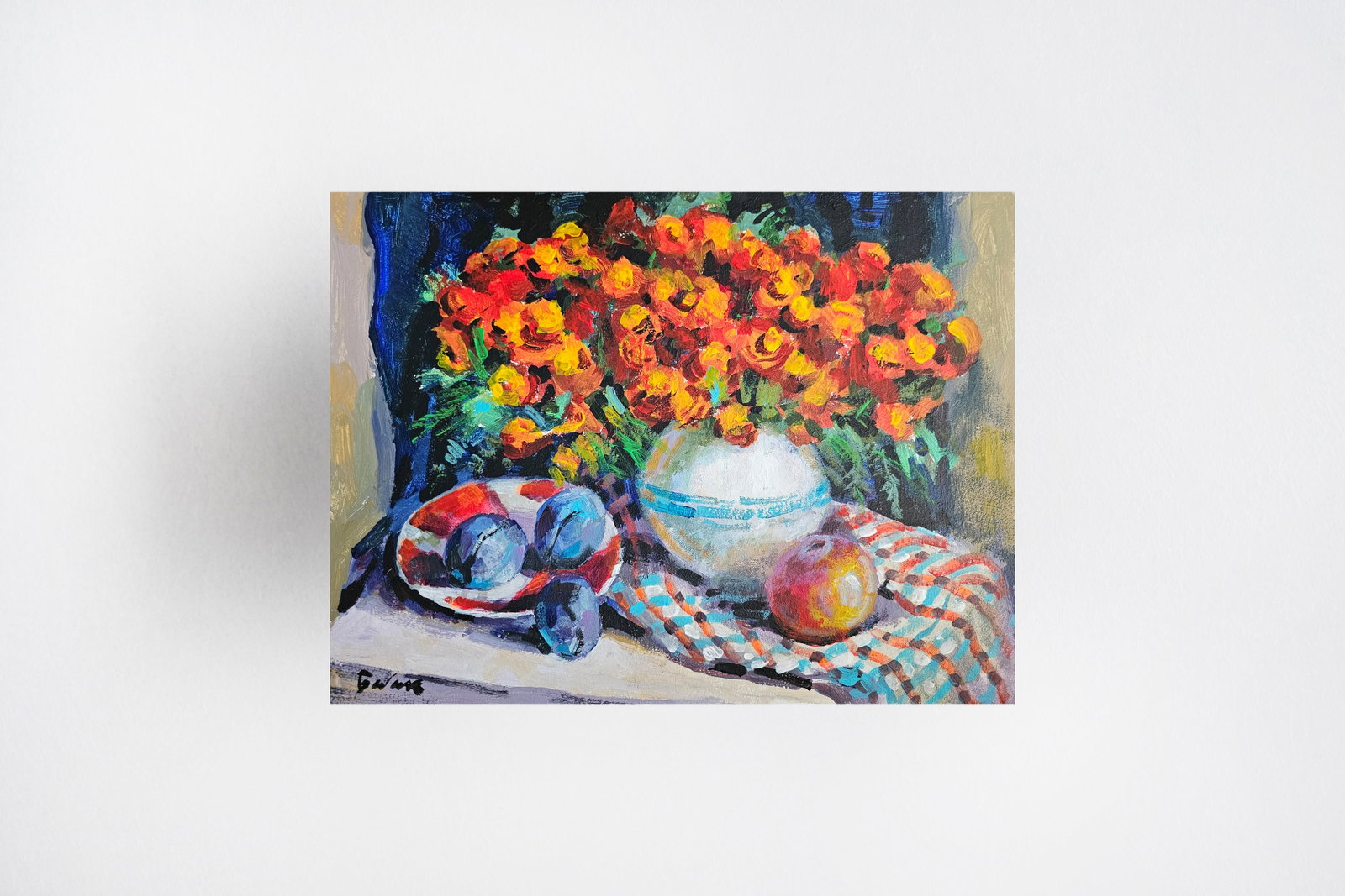 Acrylic painting Marigold Vyacheslav Petrovich Babac - 10