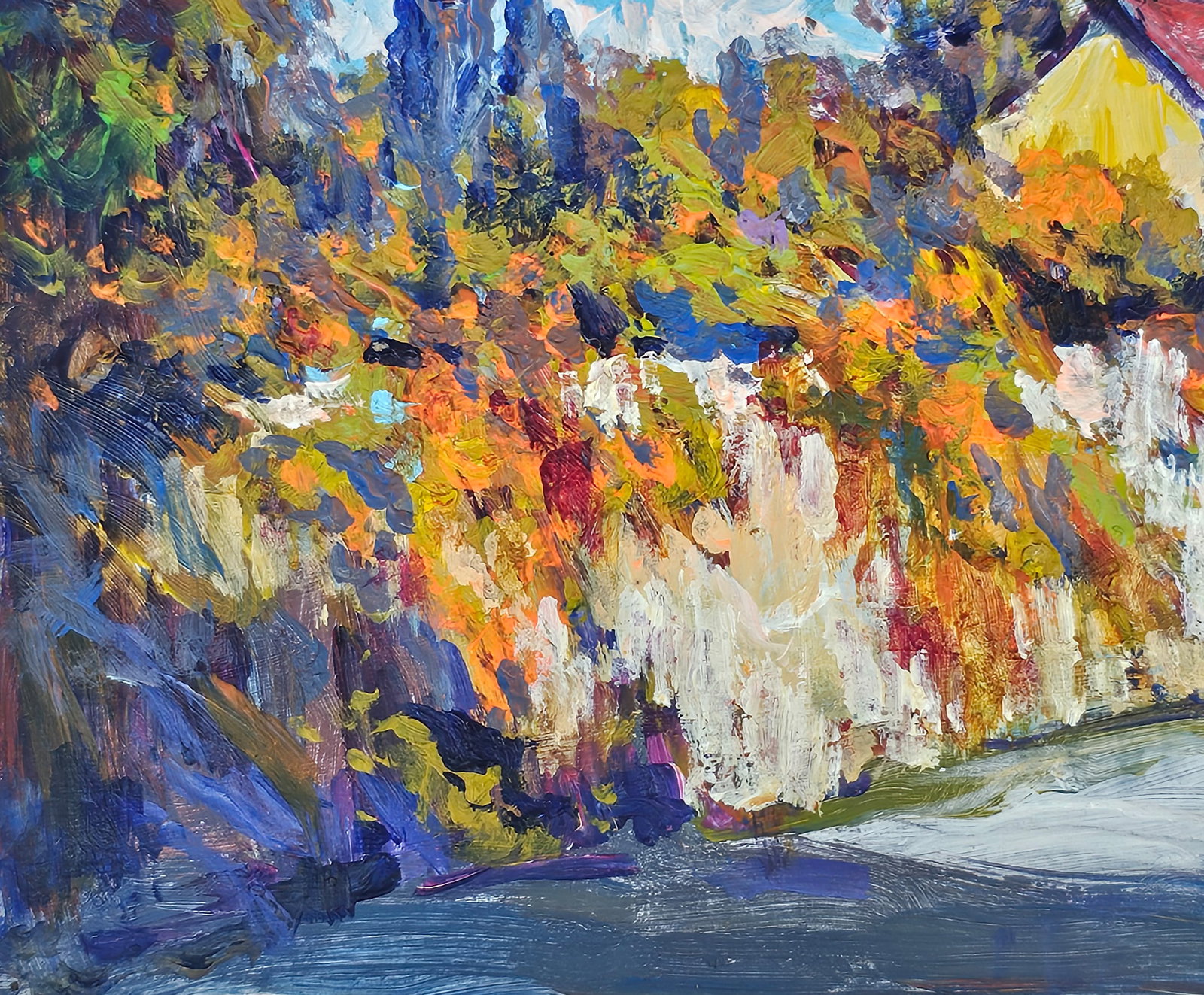 Acrylic painting Outside Vyacheslav Petrovich Babac - 6