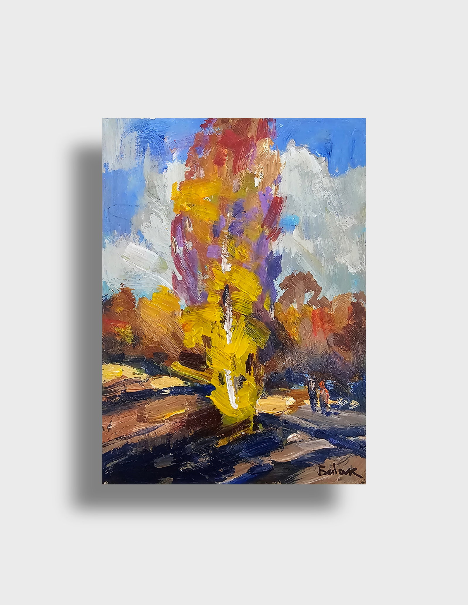 Acrylic painting October Vyacheslav Petrovich Babac - 10