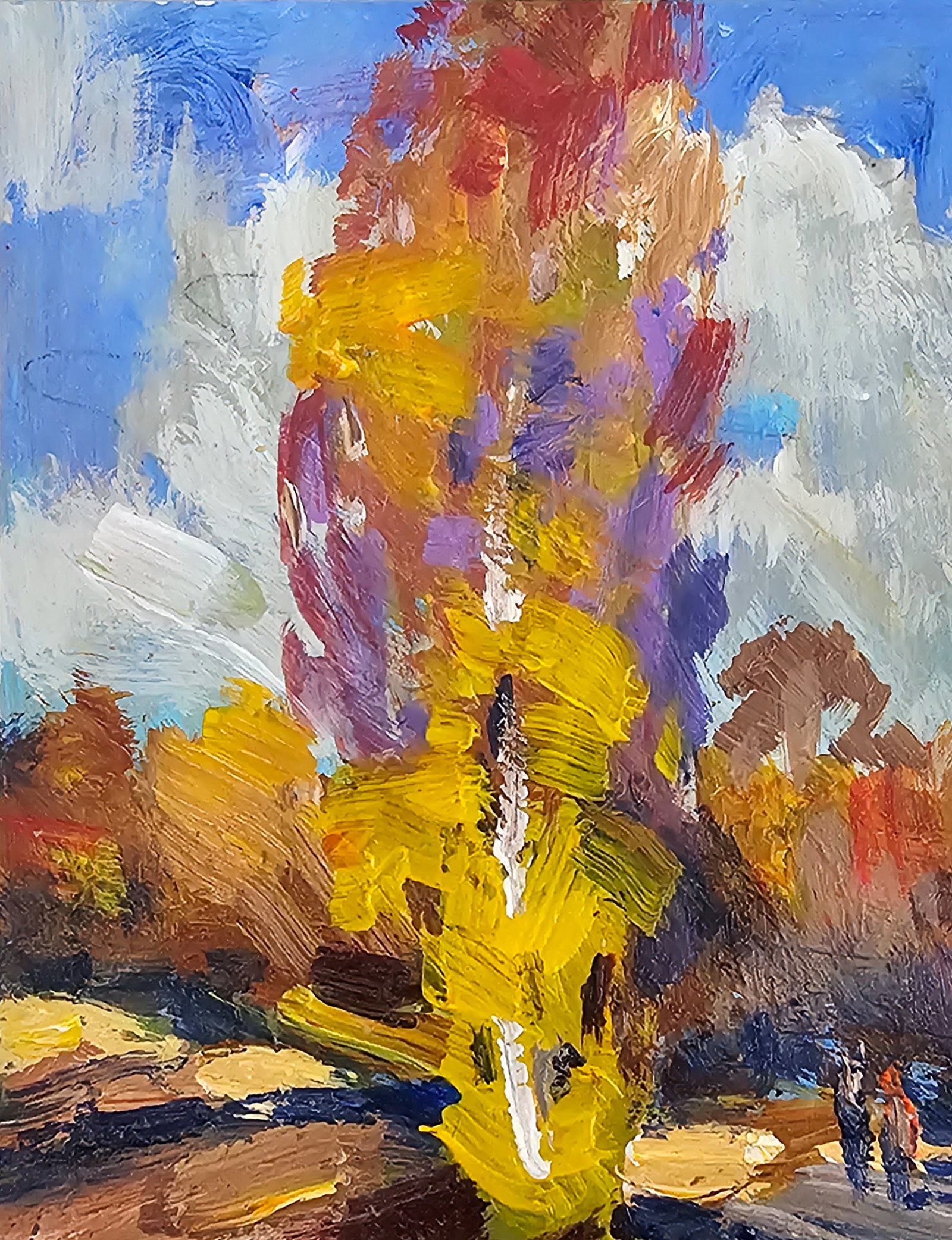 Acrylic painting October Vyacheslav Petrovich Babac - 3
