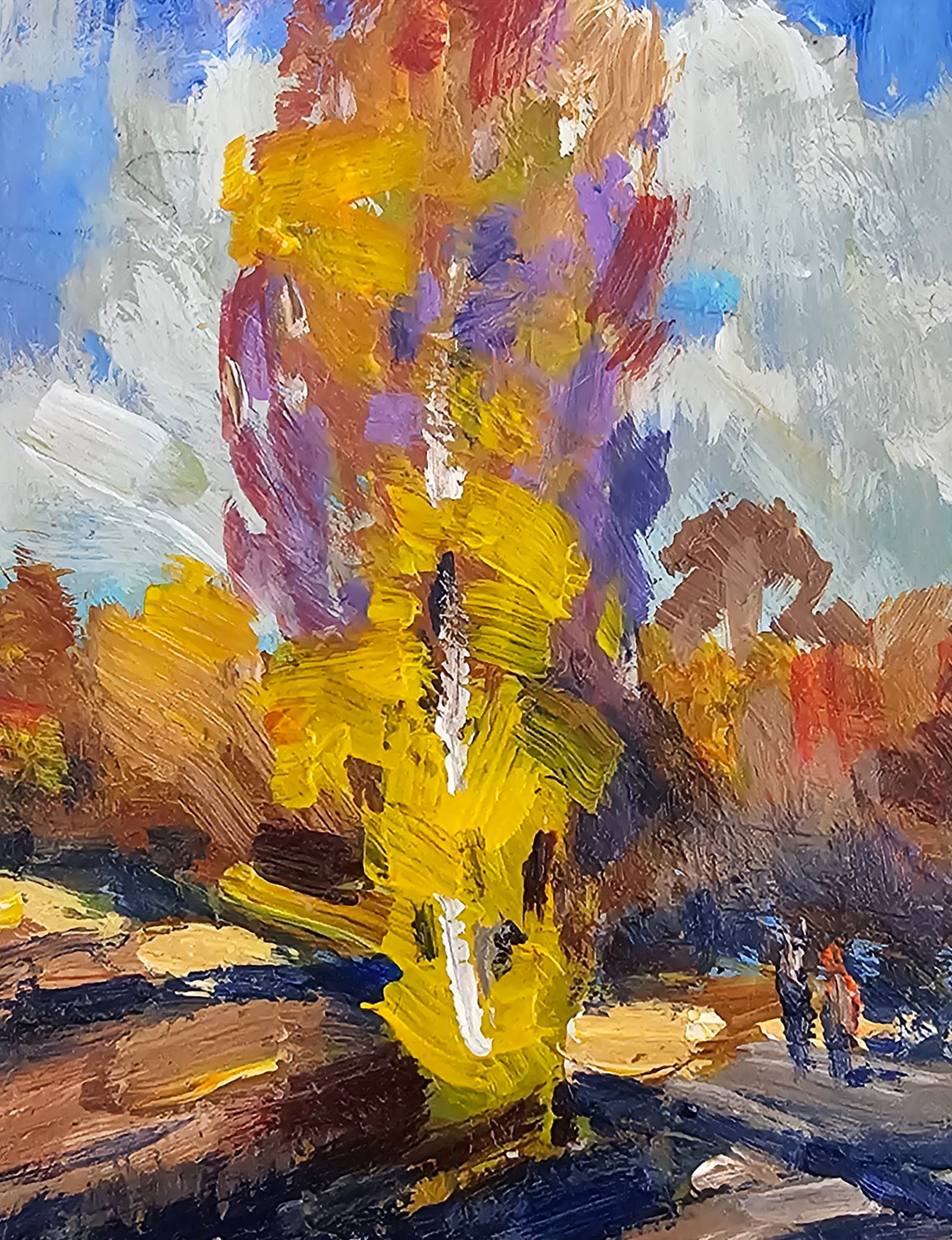 Acrylic painting October Vyacheslav Petrovich Babac - 7