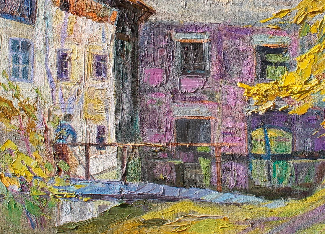 Oil painting The mill in Strusov Maria Voloschak - 2