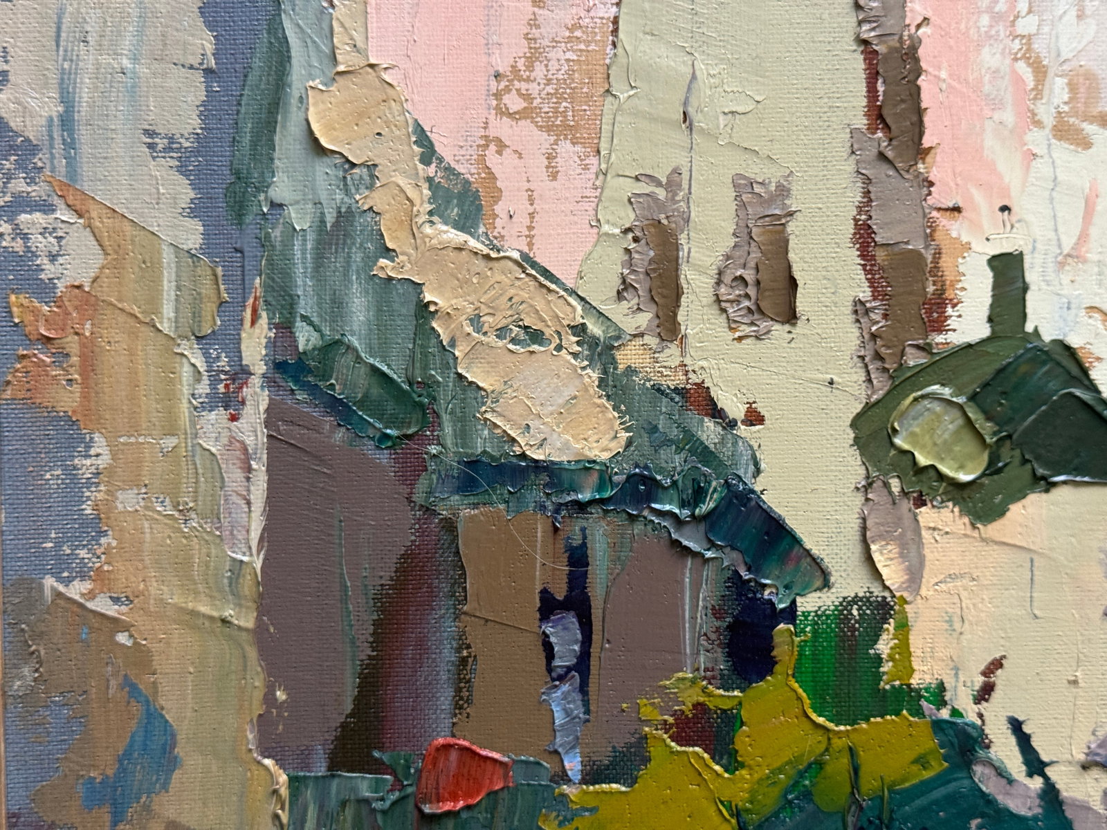 Oil painting with frame Latin Cathedral (Lviv) K. Leonid - 3