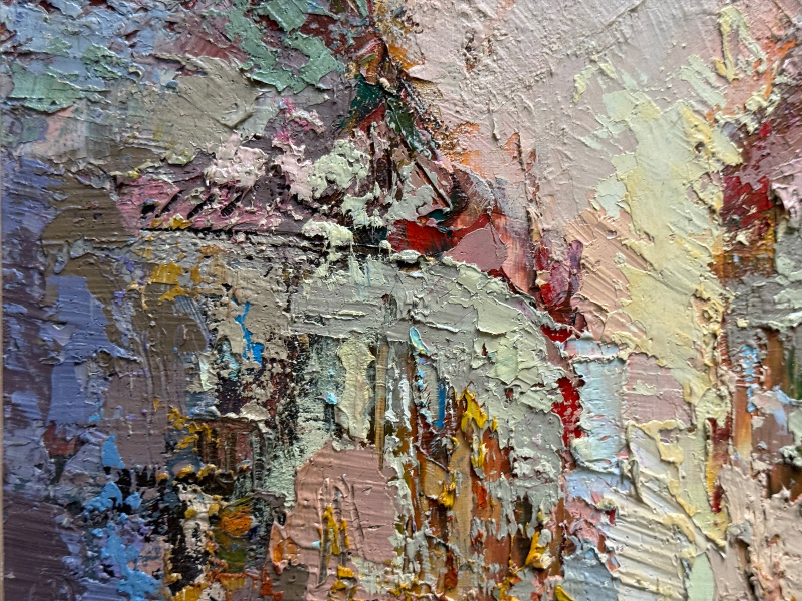 Oil painting with frame Cityscape K. Leonid - 5