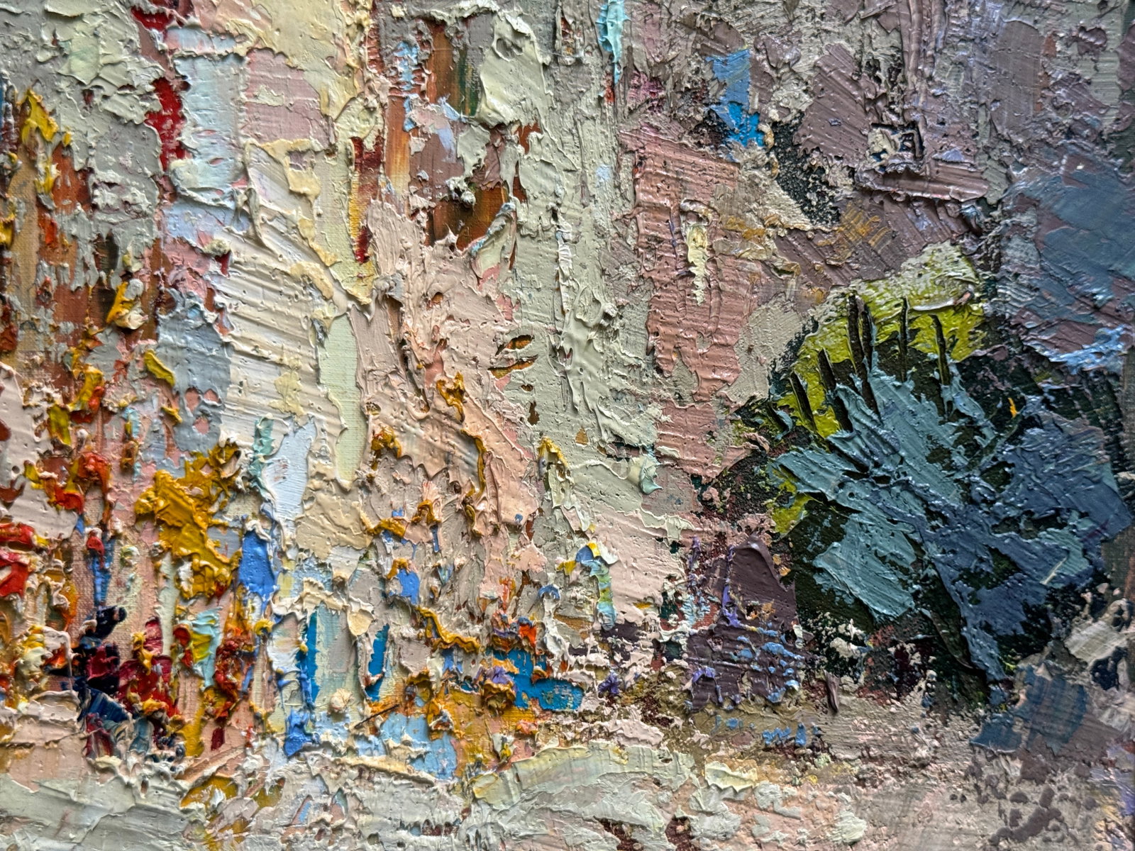 Oil painting with frame Cityscape K. Leonid - 7