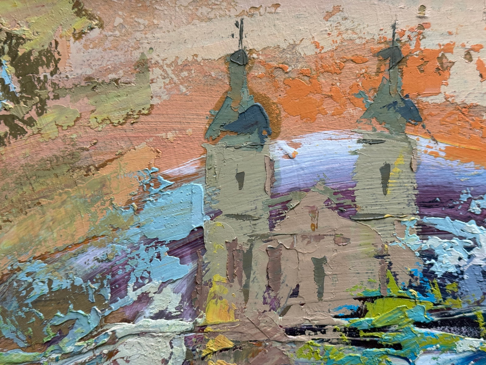 Oil painting with frame Church of St. Mary Magdalene (Lviv) K. Leonid - 3