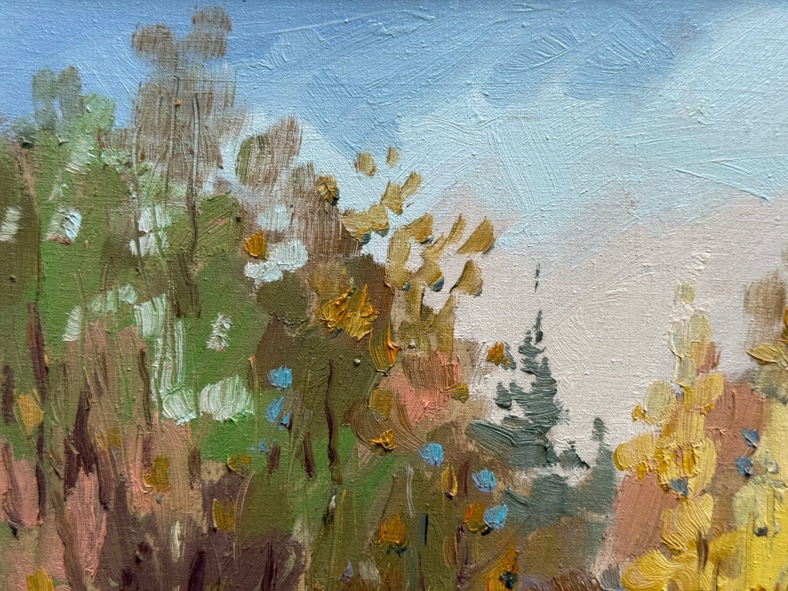 Oil painting with frame Autumn K. Leonid - 2
