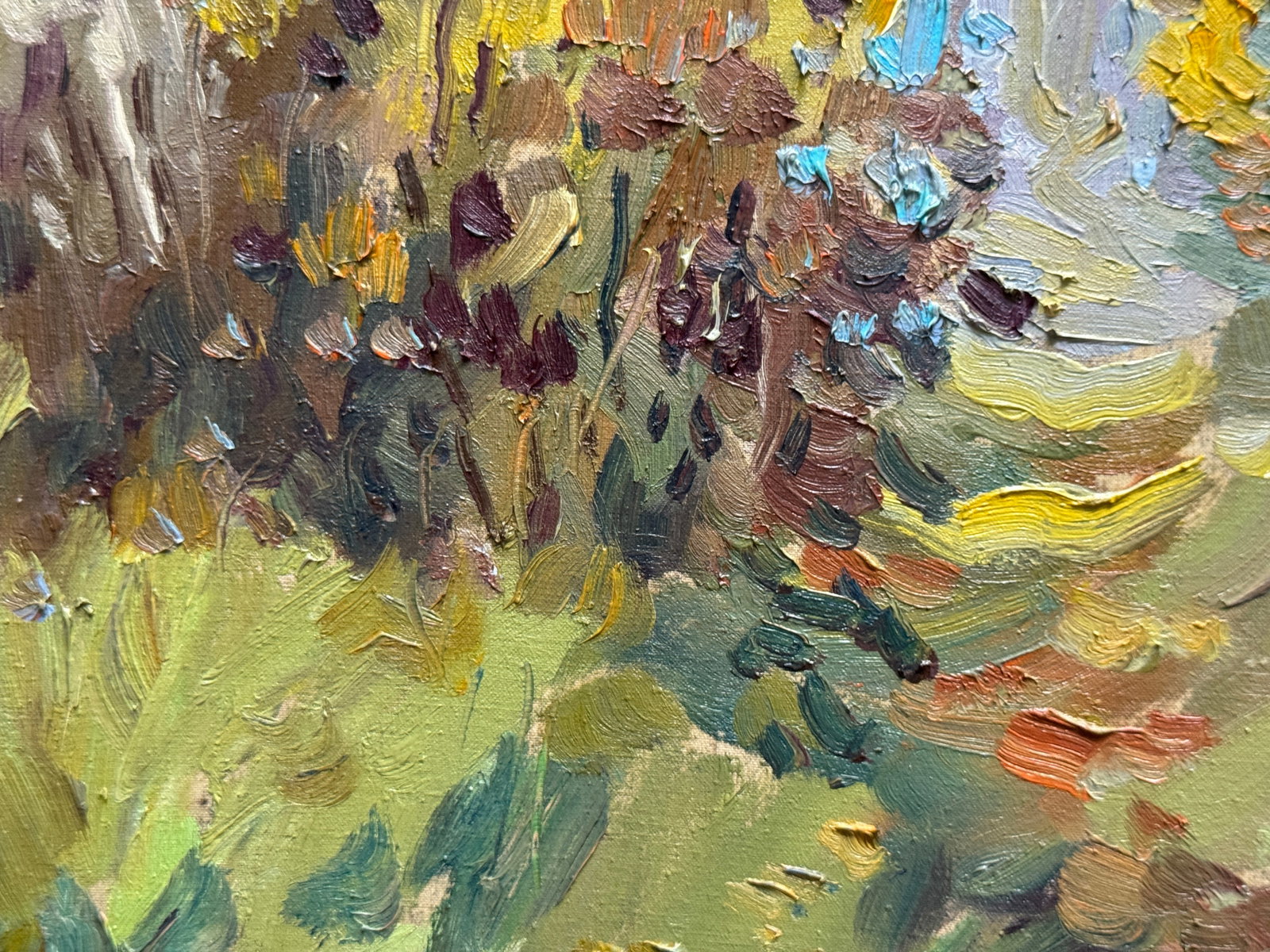 Oil painting with frame Autumn K. Leonid - 4