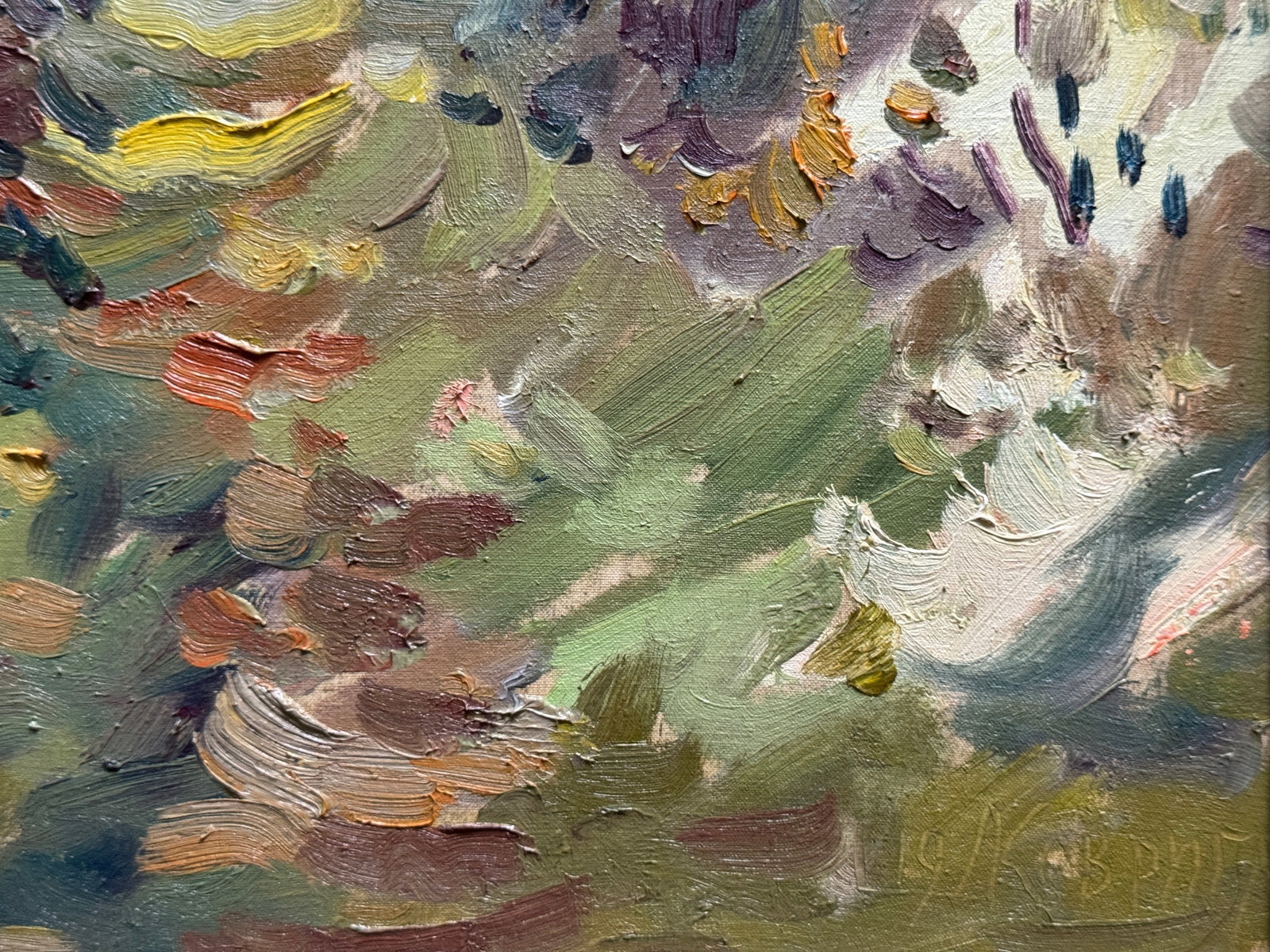 Oil painting with frame Autumn K. Leonid - 6
