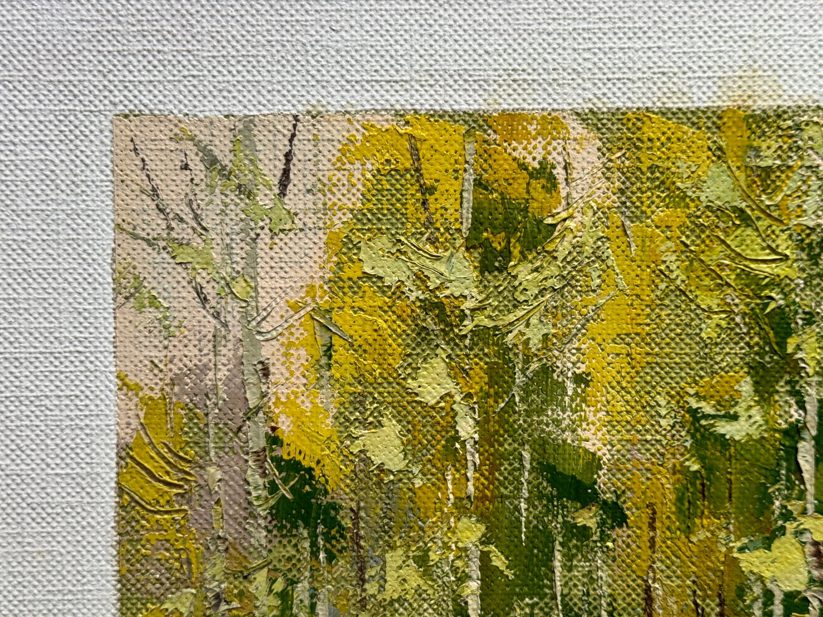 Oil painting with frame Birch grove K. Leonid - 3