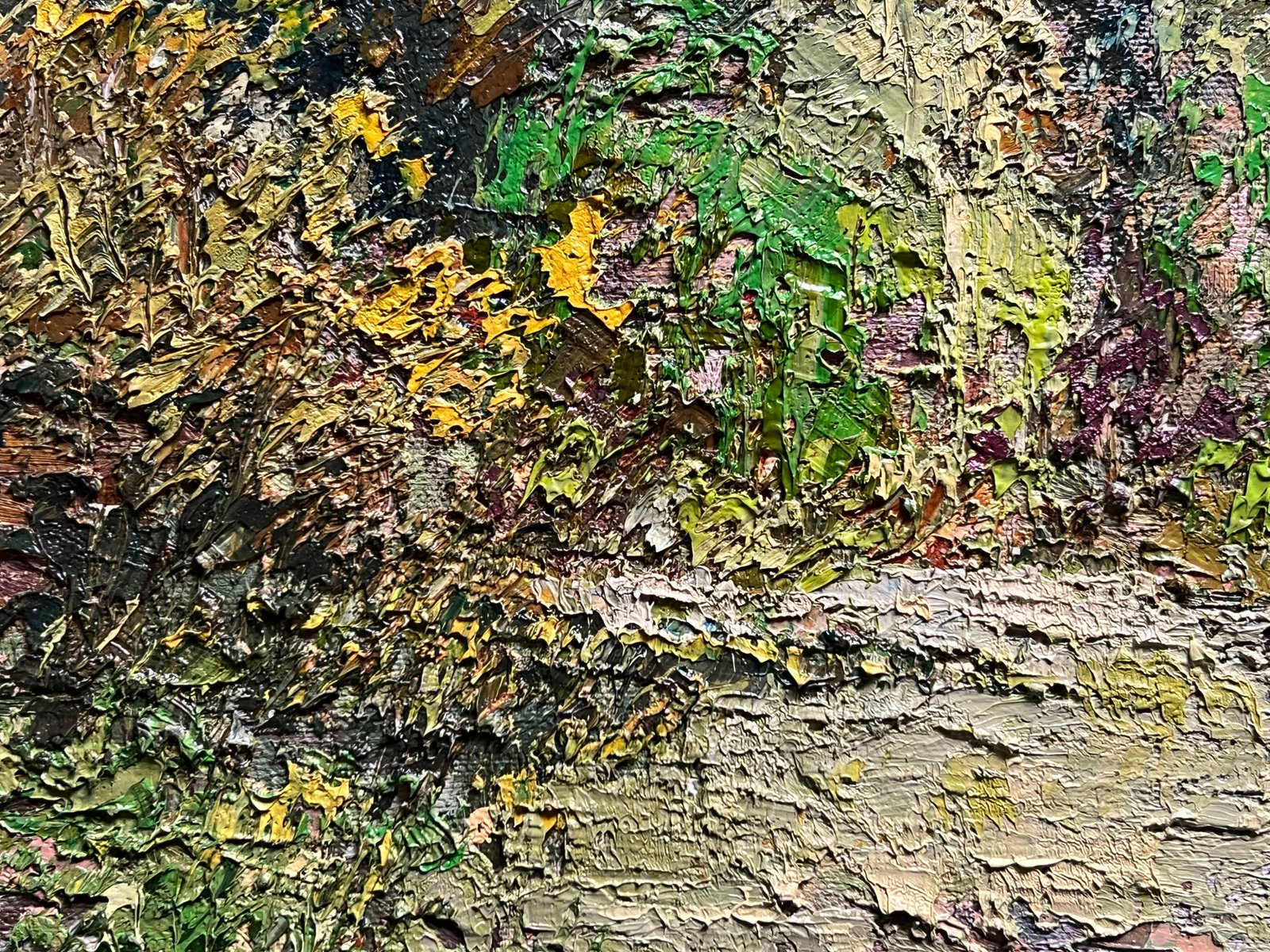 Oil painting with farme botanical garden at the Ivan Franko university of lviv K. Leonid - 5