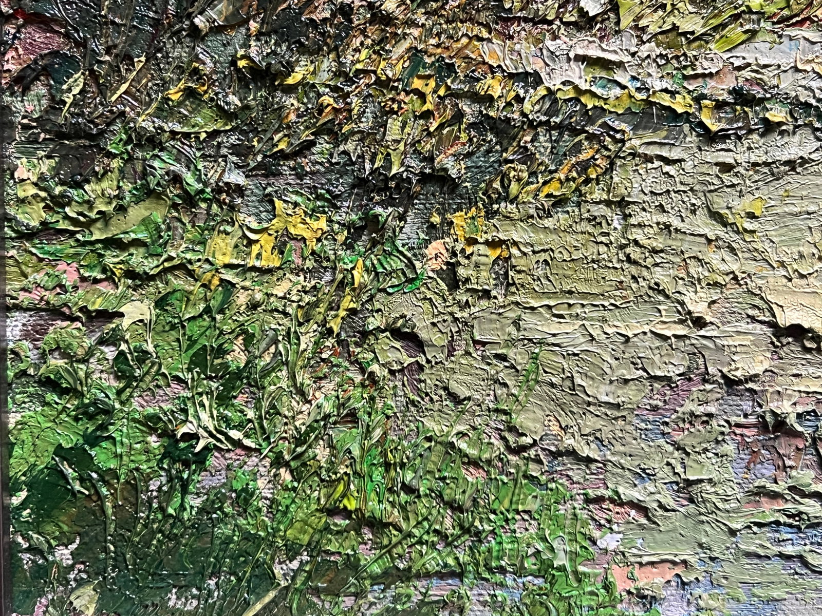Oil painting with farme botanical garden at the Ivan Franko university of lviv K. Leonid - 6