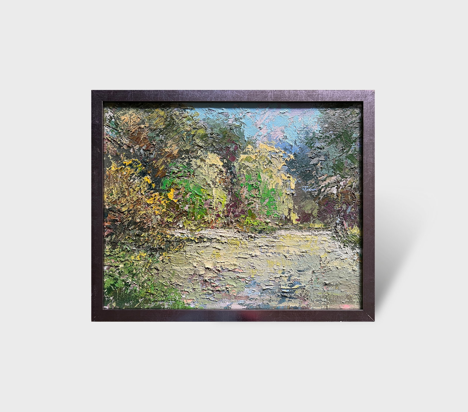 Oil painting with farme botanical garden at the Ivan Franko university of lviv K. Leonid - 9
