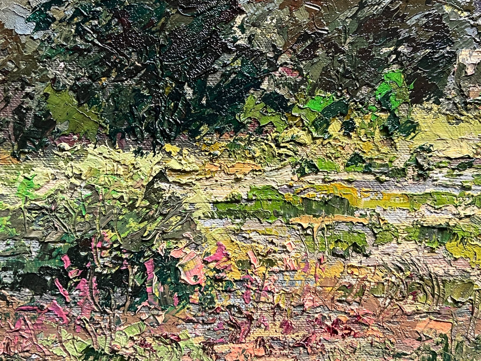 Oil painting with farme botanical garden at the Ivan Franko university of lviv K. Leonid - 3