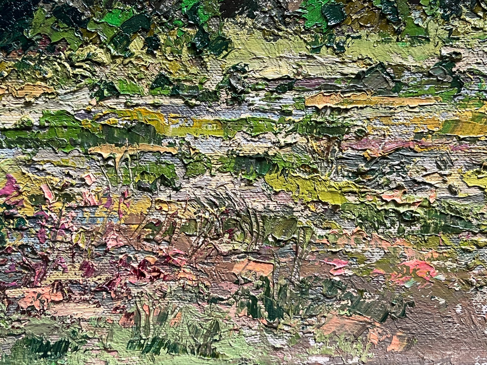 Oil painting with farme botanical garden at the Ivan Franko university of lviv K. Leonid - 5