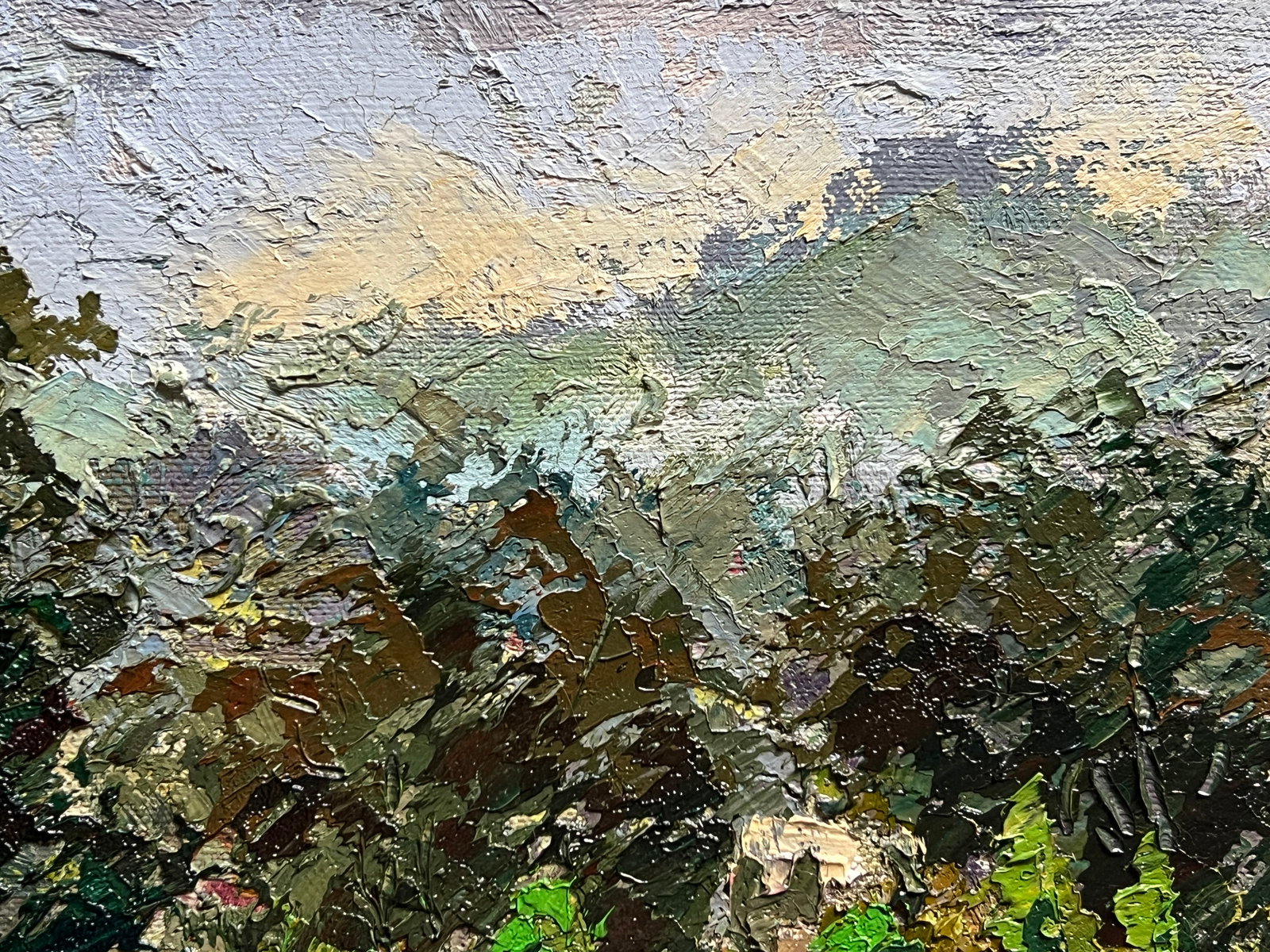 Oil painting with farme botanical garden at the Ivan Franko university of lviv K. Leonid - 7