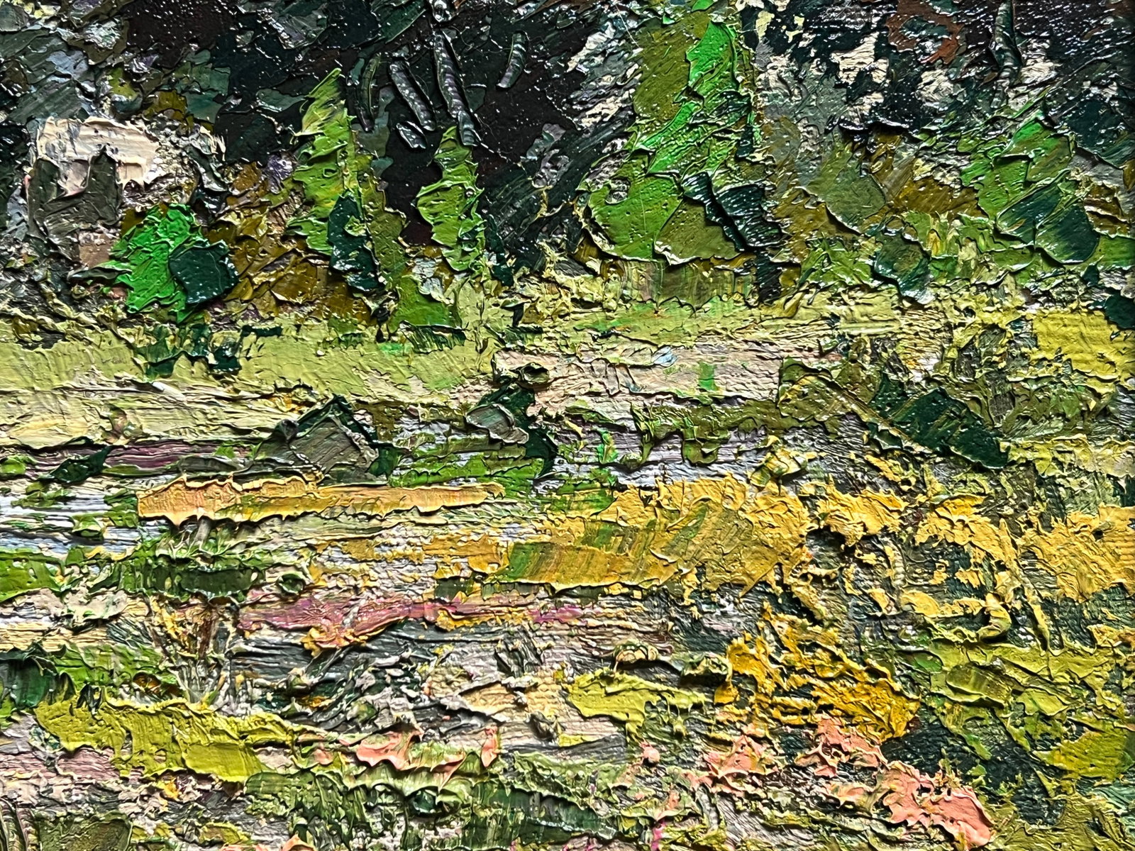 Oil painting with farme botanical garden at the Ivan Franko university of lviv K. Leonid - 9