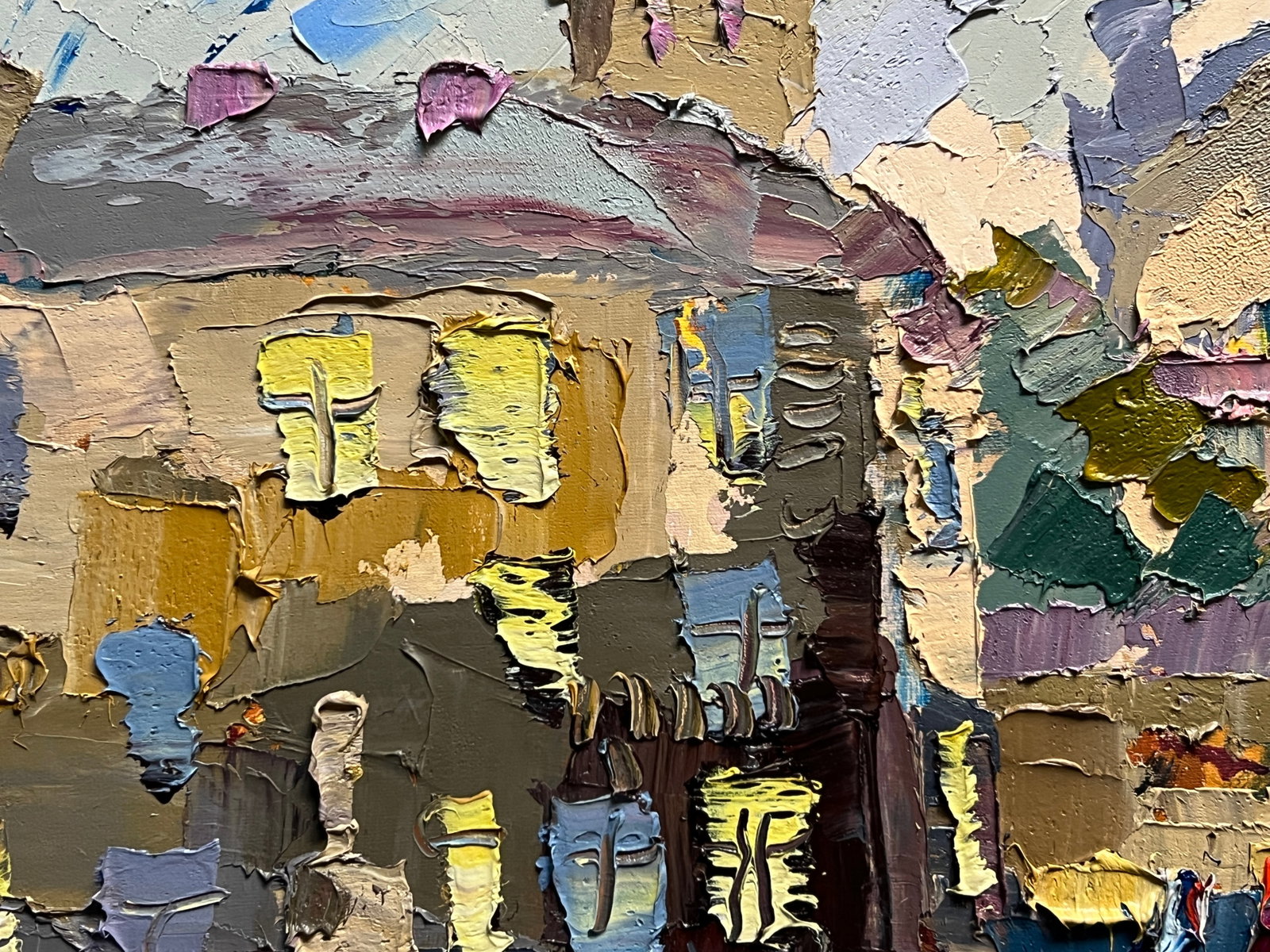 Oil painting with farme Lviv Market area K. Leonid - 5
