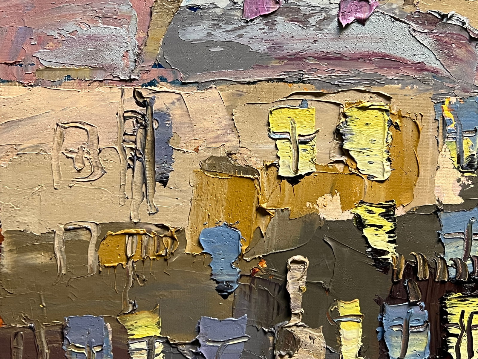 Oil painting with farme Lviv Market area K. Leonid - 6
